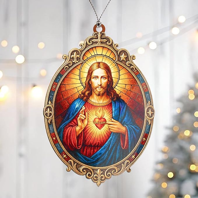 Nativity Ornaments-Cross Ornament-Christian Gifts for Men|Women-Regilious Gifts-Nativity Scene- Christian Christmas Ornaments-Easter Decor-Christmas Decor-Xmas Tree Decoration