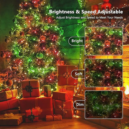 Joomer Color Changing Christmas String Lights, 279FT 800 LED 17 Colors LED String Lights Outdoor Fairy Twinkle Tree Lights with Remote Timer Plug in for Room Indoor Wedding Party Christmas Decorations