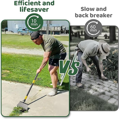 Garden Flat Shovel,Floor Scraper, 88" Long Multifunctional Garden Cleaning Shovel Weeding Tool,Heavy Duty Floor Scraping Tool,Metal Weeding Scraper for Lawn Edging, Snow Ice Removal Scrapers