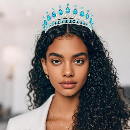 Kamirola Tiaras Princess Crown for Women and Girls Crystal Headbands for Bridal, Princess for Wedding and Party(TR21)