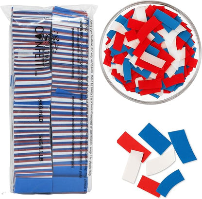 Ultimate Confetti, Biodegradable Confetti Red, White & Blue - Rectangular Fluttering Tissue Paper Confetti for Cannon and Launcher use – Wedding Confeti, Parties and Live Events - 1 lb, 16 oz