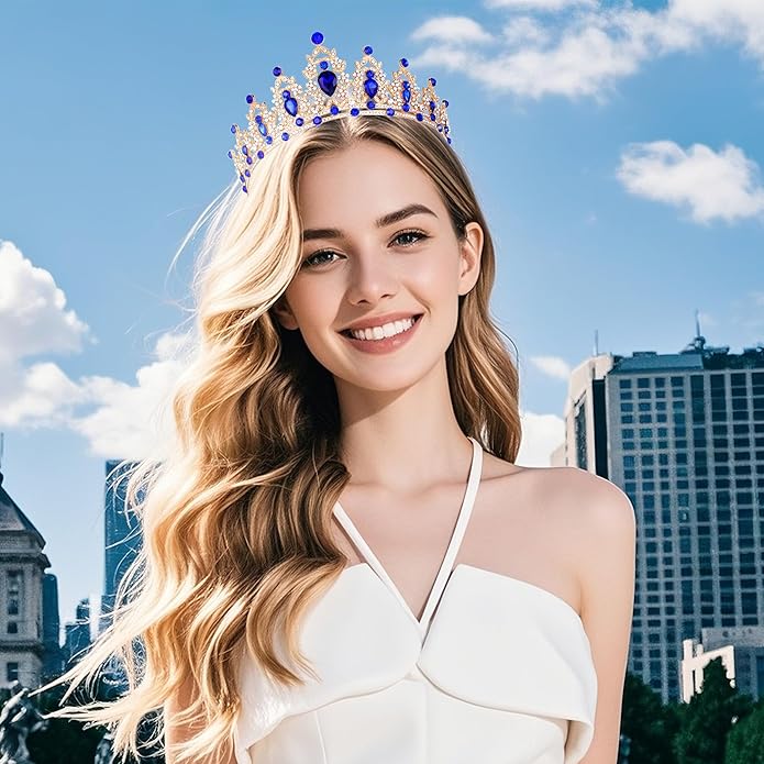 Kamirola - Queen Crown and Tiaras Princess Crown for Women and Girls Crystal Headbands for Bridal, Princess for Wedding and Party（01）