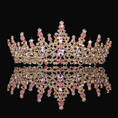 Kamirola Tiaras and Crowns for Women,Tiaras Earrings Necklace, Crystal Bridal Jewelry Set (TR48)