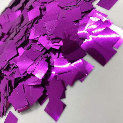 Ultimate Confetti, Fluttering Pink Mylar Shiny Foil Metallic Confetti Squares - Lightweight and Slow-Falling Party Confetti for Cannon and Launcher Use - Best for Celebrations - 1 lb, 16 oz
