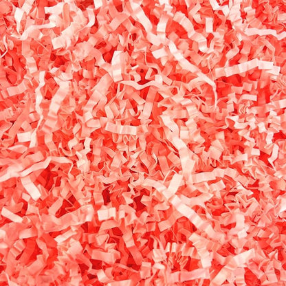 ZEBMOON 2 LB Pink Crinkle Cut Paper Shred Filler Great for Gift Wrapping, Basket Filling, Birthday, Wedding, Halloween, Thanksgiving, Christmas Day, New Year Party Decorations Filling Supplies