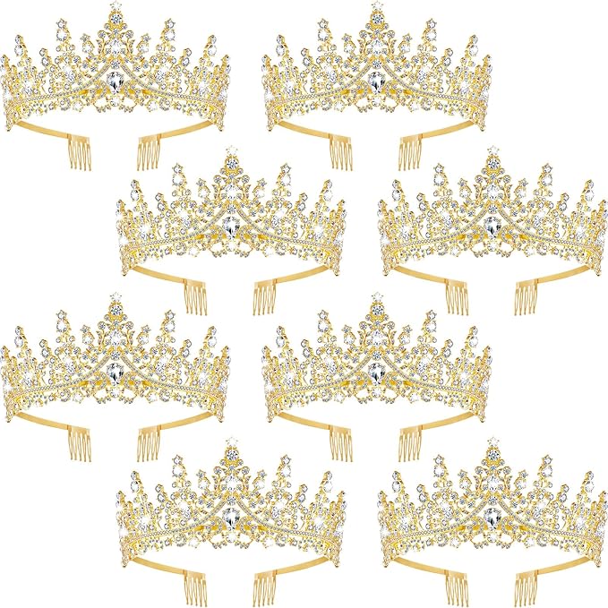 Tiaras and Crowns for Women Princess Crystal Tiara Crown with Comb Rhinestone Hair Accessories