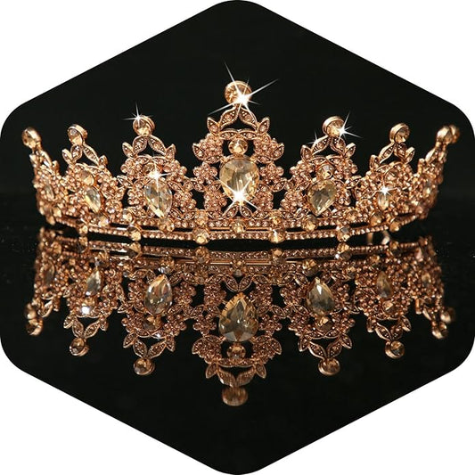 Kamirola - Queen Crown and Tiaras Princess Crown for Women and Girls Crystal Headbands for Bridal, Princess for Wedding and Party（01）