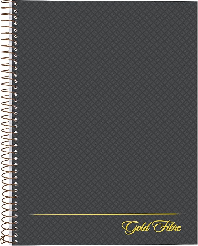 Ampad Gold Fibre Designer, Project Planner,Size 9-1/2 x 7-1/4, Asst Covers, 84 Sheets per Notebook (20-817),White