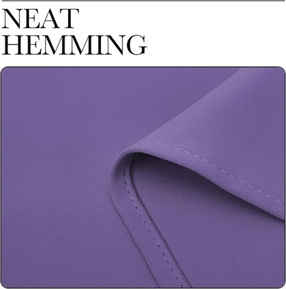 NICETOWN Patio Glass Door Blackout Curtains for Bedroom/Living Room, Privacy Panel Drapes for Dining Room and Guest Room (Lilac Purple, 42 inches Wide x 90 inches Long, 1 Pair)