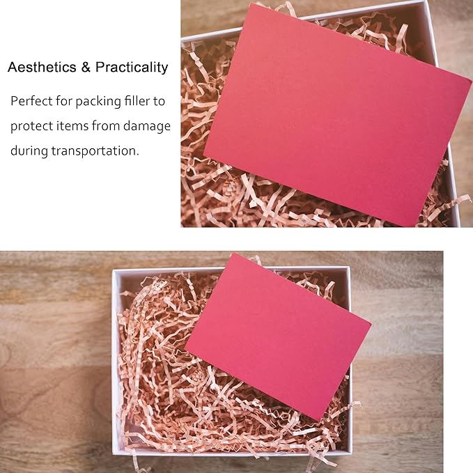 2 LB Champagne Crinkle Cut Paper Shredded Filler for Gift Baskets Easter Grass Party Favors stuffers