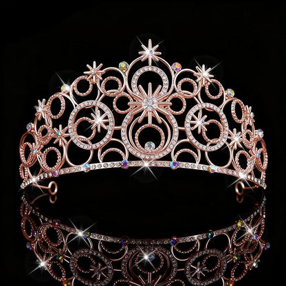 Stellar Crown for Women & Princess Tiaras, Wicth Merch Hat Accessories for Halloween, Bubble Headpiece for Women Party Dress Outfits