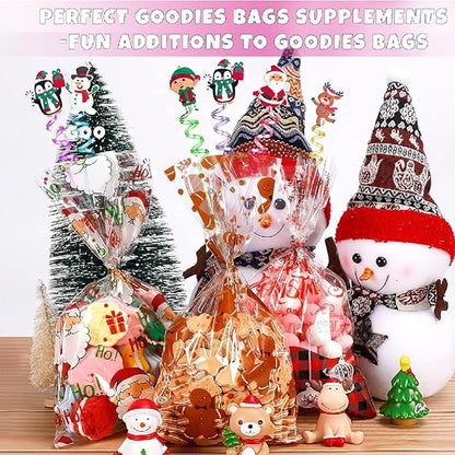 24Pcs Christmas Straws for Birthday Party Favors Supplies Crazy Straws for Xmas Goodie Bag Stuffers Fillers School Classroom Prizes Exchange