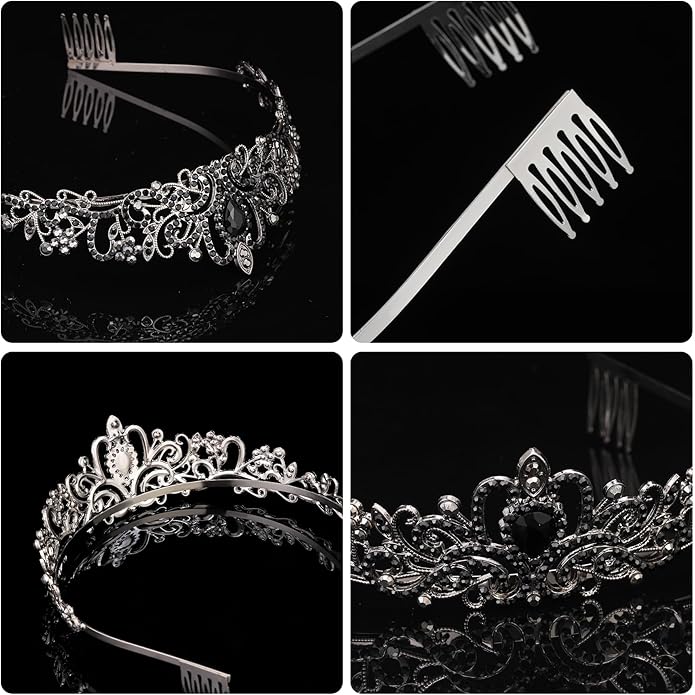 Princess Crown for Women, Crystal Queen Tiaras for Girls Bridal Hair Accessories Gifts for Birthday Wedding Prom, Bridal Party, Pageant, Halloween Christmas Costume