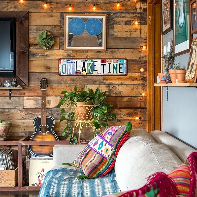 Vintage One Day At A Time Wall Decor Street Signs Home Bar Coffee Metal Tin Signs 16 x 4 Inches