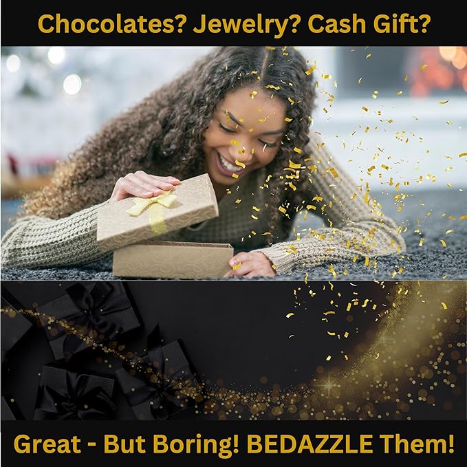 Razzle-Dazzle, Confetti Explosion Gift Box Insert 3pk Gold (DIY). Show Them How Much You Cherish Them With Our Exploding Surprise Confetti Add-On. (Gold: 2 Pack)