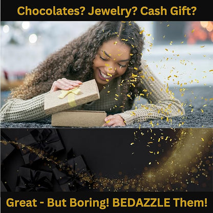 Razzle-Dazzle, Confetti Explosion Gift Box Insert 3pk Gold (DIY). Show Them How Much You Cherish Them With Our Exploding Surprise Confetti Add-On. (Gold: 2 Pack)