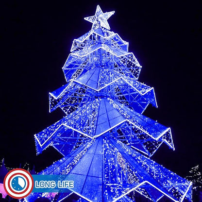 Russell Decor LED Rope Lights Festival Holiday Party Seasonal Christmas Decoration 30ft - 200ft Customized Available (Blue, 30)