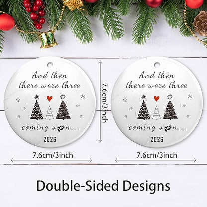 2026 Pregnancy Announcement Gift,2026 Baby Gender Reveal Ornament,Expecting Baby Coming Soon Announcement Ideas for Family,Husband, Expecting Parents to Be Unique Gifts