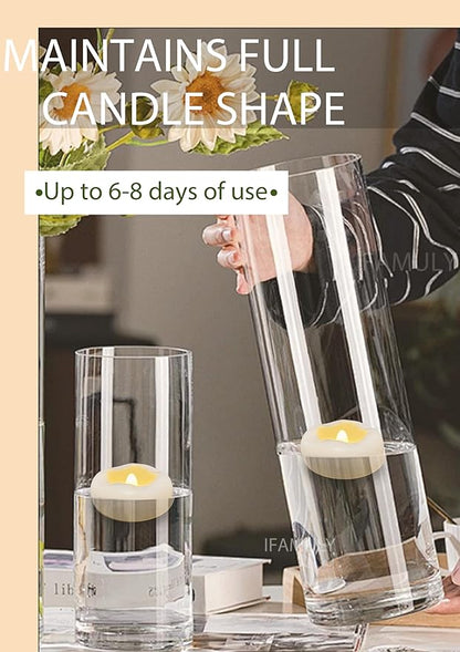 Floating Candles, 36 Packs 2.3 Inch Flameless LED Candle, 160+ Hour Battery Operated Waterproof Tealights for Wedding Centerpieces Marriage Proposals Pool Party Cylinder Vases Spa Christmas New Year