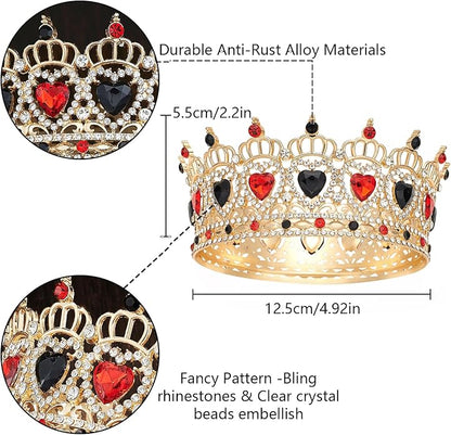 Crown for Women, Princess Crowns & Tiaras for Women, Rhinestone Wedding Crowns and Birthday Party Prom Cosplay Headdress