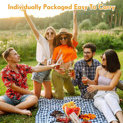 Hoolerry 1500 Pcs Plastic Straws Disposable Individually Wrapped Drinking Straight Long Straws, 0.24" Wide, for Hot and Cold Beverages (10.25 Inch)