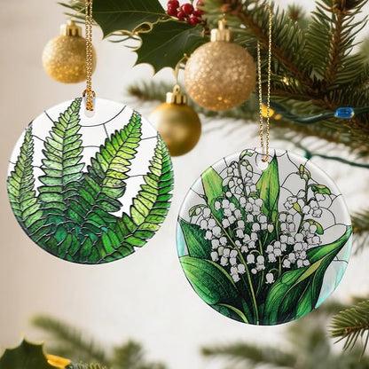 Lily of Valley Flower Ornament, Christmas Ornaments: Christmas Tree Decorations, Holiday Decor, Stocking Stuffers, Gift Ideas, Xmas Gift, Flower Lover Gifts & Gifts for Women