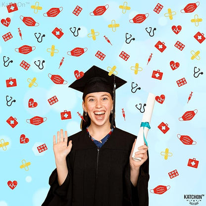 KatchOn, Glitter Nurse Graduation Confetti - Pack of 1000 | Nurse Confetti for table | Nurse Party Decorations, Medical Grad Decorations | Graduation decorations 2025