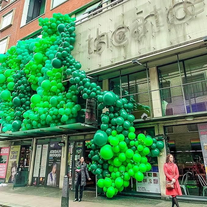 PartyWoo Green Balloons 50pcs 5 Inch Green Latex Helium Balloons for Birthday Baby Shower Graduation Engagement Wedding Dinosaur Jungle Golf Football Baseball Theme Party Decorations Green-Y24