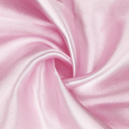 Bailarina 40 Pack Pink Satin Napkins,17x17 Inches Wedding Napkins Square Soft Silky Table Napkins Bulk Decorative Elegant Cloth Napkin for Party Decoration, Banquet,Wedding,Graduation