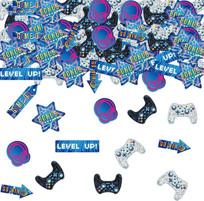 Video Game Confetti,100pcs Video Game Party Table Decorations for Kids Boys Gamer Birthday Party Baby Shower Gaming Night Party Supplies