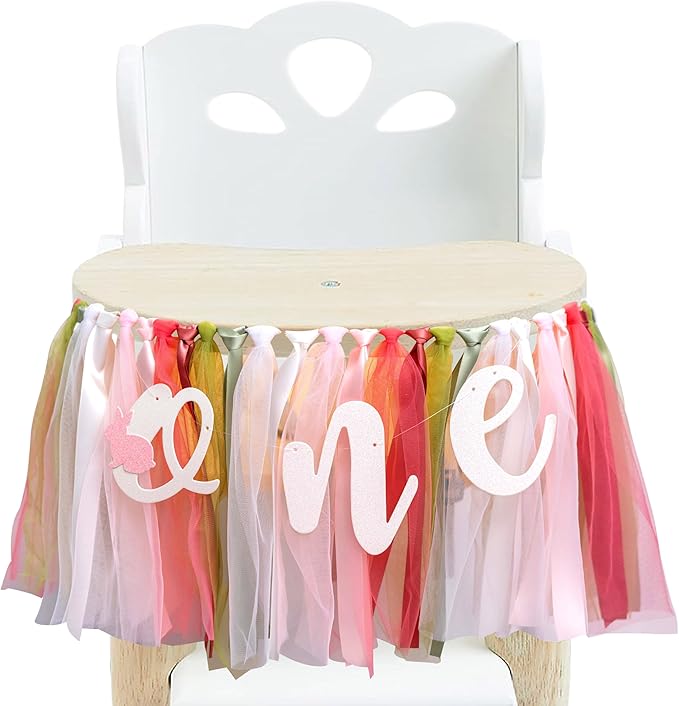 Bunny High Chair Banner 1st Birthday - Some Bunny Is One High Chair Banner, Easter Rabbit First Birthday Decorations for Party, Smash Cake, Photo Props