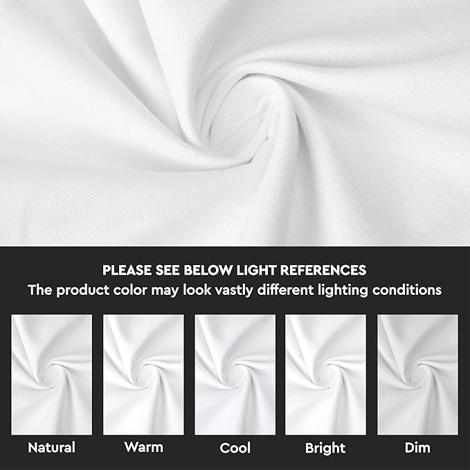Encasa XO White Cloth Napkins Set of 6, 17"x17" | Solid Color Cotton Dinner Napkins | Washable & Reusable Napkins for Dining Table Fall Decoration, Holiday & Christmas Festivals