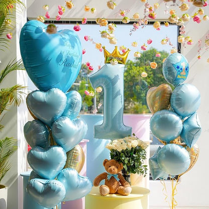 Pink Heart Shaped balloons Pack of 10,18 Inch Love Valentine Balloons Blue Heart Romantic Balloons For Valentines Day Propose Marriage Wedding Bridal Shower Engagement Party Decorations