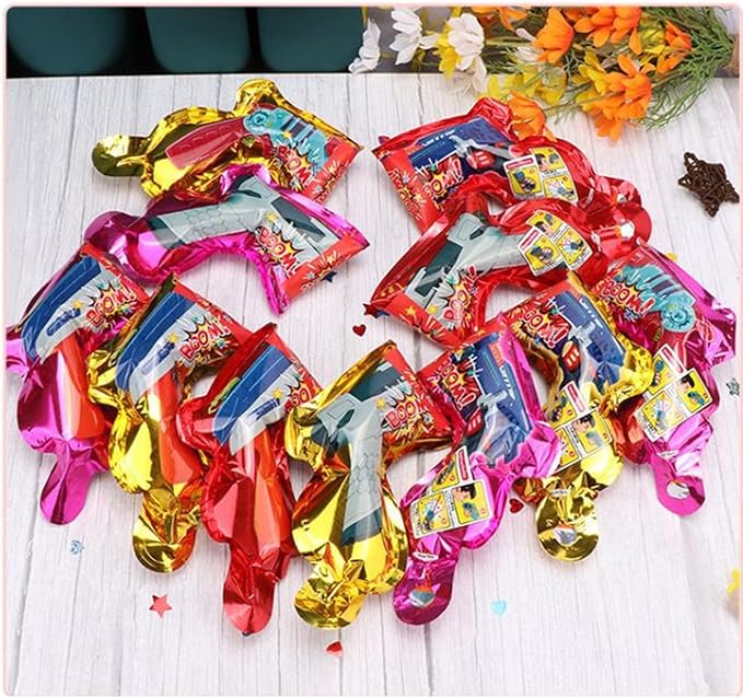 Srliya 10Pcs Party Confetti Poppers, Thickened Aluminum Film Handheld Confetti Shooters for Birthday Wedding Graduation, Mixed Color, Suitable for All Parties
