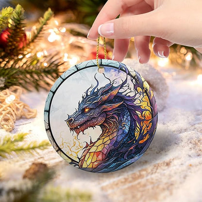 Dragon Christmas Ornament 2025 Christmas Ornament Holidays Ornaments Christmas Tree Ornaments Hanging Accessories Navidad decoracion Xmas Dragon Lovers Gifts Ideas for Indoor Outdoor Decor