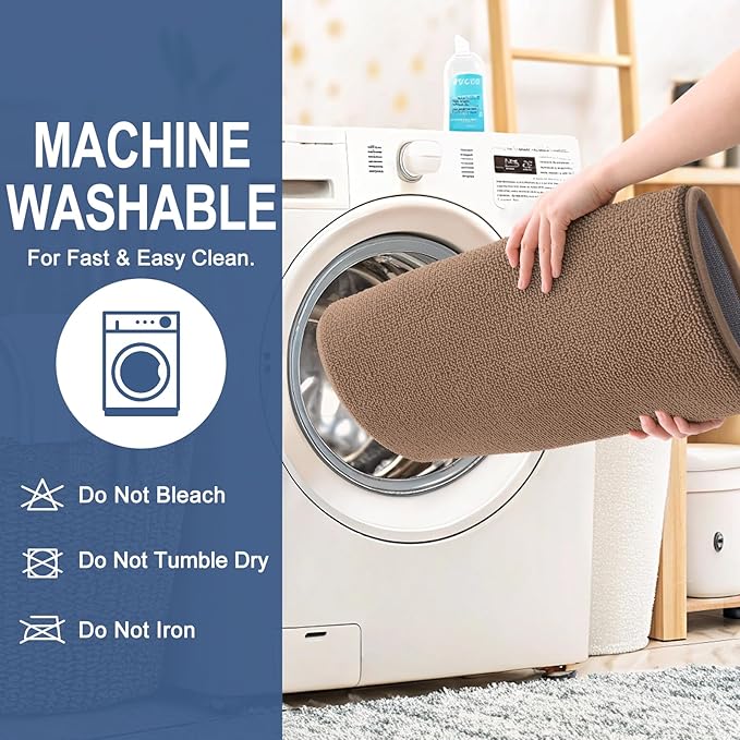 OLANLY Thick Memory Foam Bath Mat Rug 36x24, Extra Soft Absorbent Bathroom Rug, Quick Dry Bath Mats, Non-Slip, Machine Washable Carpet for Bathroom, Tub and Shower, Home Decor Accessories, Mocha