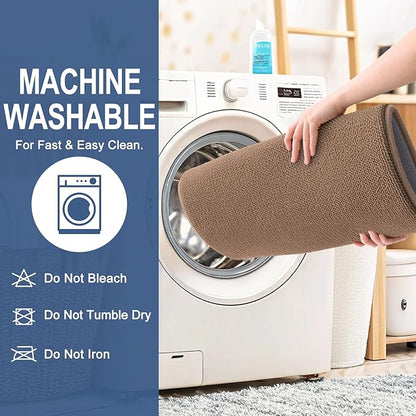 OLANLY Thick Memory Foam Bath Mat Rug 44x24, Extra Soft Absorbent Bathroom Rug, Quick Dry Bath Mats, Non-Slip, Machine Washable Carpet for Bathroom, Tub and Shower, Home Decor Accessories, Mocha