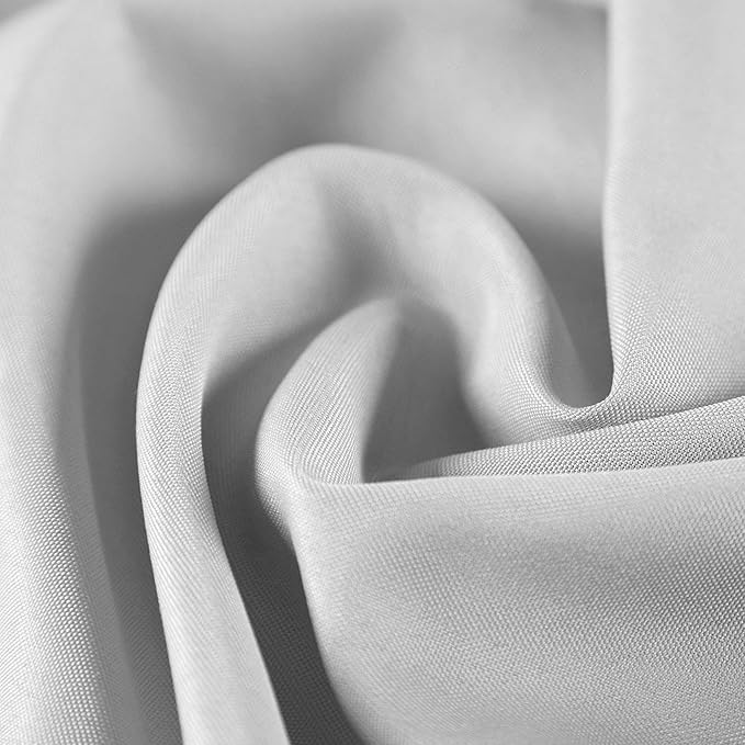 Cloth Napkins 17x17 inch Washable Polyester Dinner Napkins Soft Table Napkins for Wedding Party Dining Banquet(Silver,100PCS)
