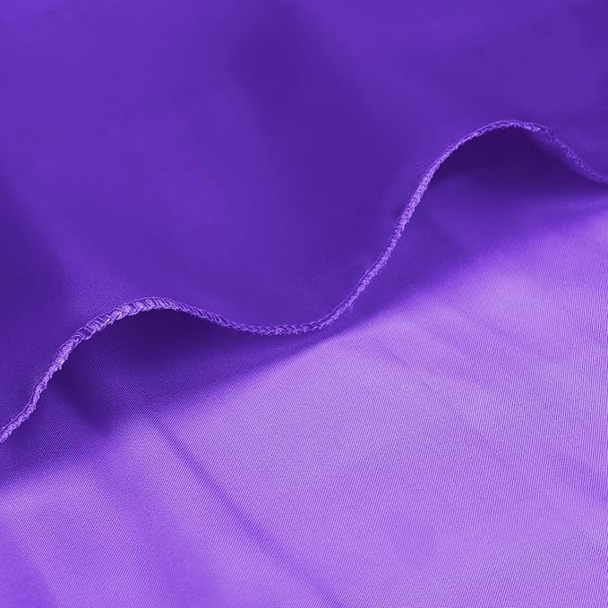 Bailarina 120 Pack Purple Satin Napkins,17x17 Inches Wedding Napkins Square Soft Silky Table Napkins Bulk Decorative Elegant Cloth Napkin for Party Decoration, Banquet,Wedding,Graduation