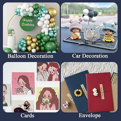 Adhesive Stick dots Two-Sided Sided Mounting Putty Stick Tack for Wall Hanging Crafts Balloons Festival Party Decorations,Clean Removable(0.31"*0.51"-800)