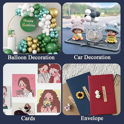 Adhesive Stick dots Two-Sided Sided Mounting Putty Stick Tack for Wall Hanging Crafts Balloons Festival Party Decorations,Clean Removable(0.31"*0.53"-1000)