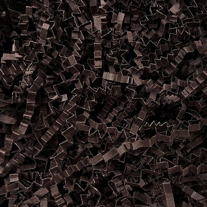 2 LB Coffee Crinkle Paper Filler for Gift Baskets Party Favors Stuffing