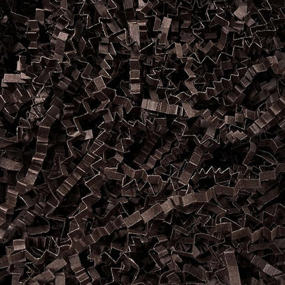 2 LB Coffee Crinkle Paper Filler for Gift Baskets Party Favors Stuffing