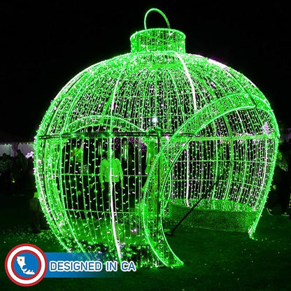 Russell Decor LED Rope Lights Festival Holiday Party Seasonal Christmas Decoration 30ft - 200ft Customized Available (Green, 40)