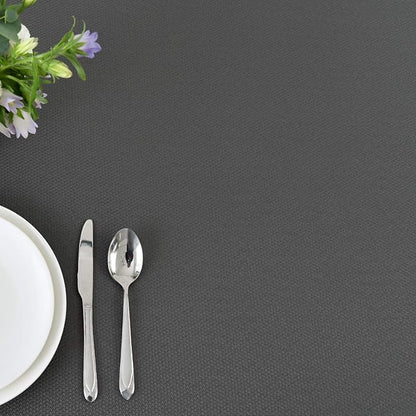 maxmill 2 Pack Rectangle 52 x 70 Inch Charcoal Textured Tablecloth Waterproof Spillproof Wrinkle Free Table Cloth, Kitchen Dining Tabletop Decoration, Fabric Table Cover for Outdoor and Indoor Use