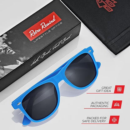 Retro Rewind Polarized Sunglasses for Men and Women - UV Protection Classic Sun Glasses