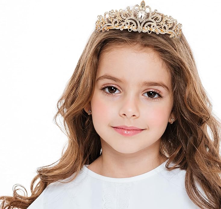 Crystal Tiara Crowns For Women Girls Princess Elegant Crown with Combs Women's Headbands Bridal Wedding Prom Birthday Party