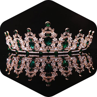 Crystal Tiaras and Crowns for Women - Wedding and Birthday Party Princess Crown Hair Accessories For Wedding, Prom, Pageant Celebration Party A3