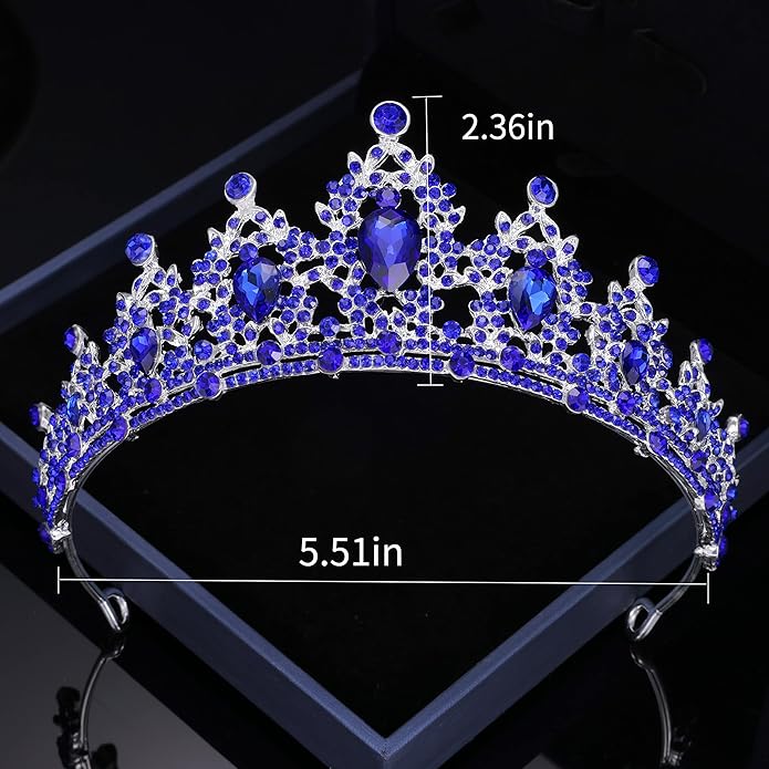 Kamirola - Queen Crown and Tiaras Princess Crown for Women and Girls Crystal Headbands for Bridal, Princess for Wedding and Party（01）