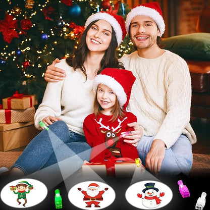 40PCS Christmas Party Favors for Kids,Christmas LED Light Up Finger Lights Glow in the Dark Party Favors for Kids, Classroom Prizes Trick or Treats Gifts